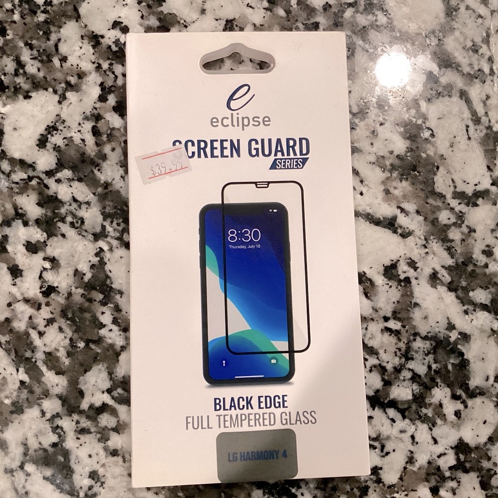 Eclipse Screen Guard BlackEdge Full Tempered Glass LG Harmony 4